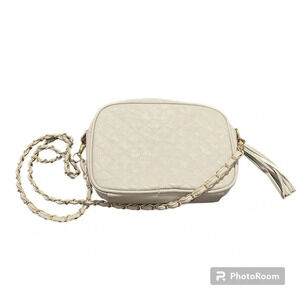 Charlotte Russe Gray Quilted Crossbody Bag